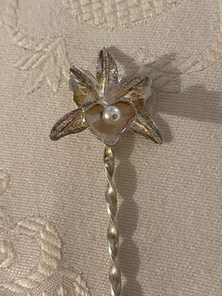 Cucharita Orquídea Venezuela Moneda Libertador