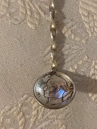 Cucharita Orquídea Venezuela Moneda Libertador