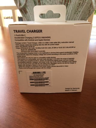 Caricabatterie Samsung 45W PD USB-C