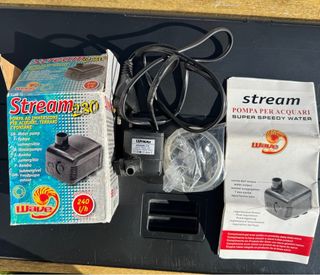 Acuario 63L con tapa luz led y accesorios