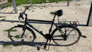 Bicicleta urbana negra