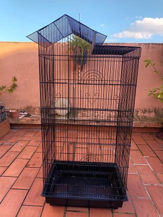 2 Jaulas para Pájaros: Grande y Pequeña