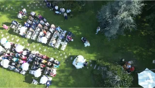 Grabación aérea con dron