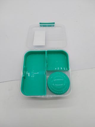 Sistema To Go fiambrera bento | Fiambrera con tarrina para yogur o fruta | 1,25 l | Verde Azulado