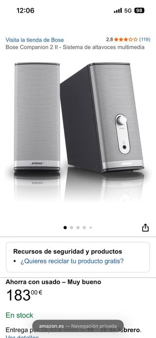 Altavoces Bose Companion 2 Series II