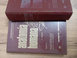 Libro ANATOMÍA HUMANA tomos 1, 2 y 3 1970