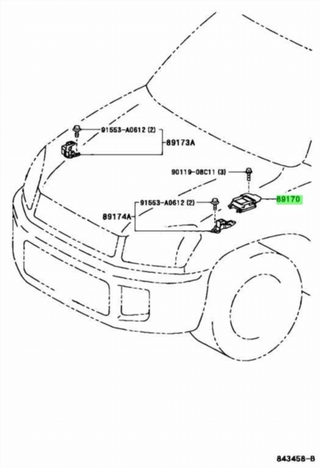Centralita Airbag Toyota Rav4 II