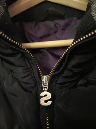 Abrigo Desigual Negro con Cinturón