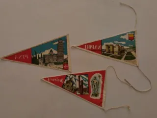 Lote 3 banderines turísticos Italia
