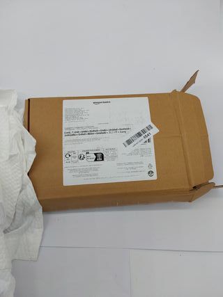 Amazon Basics Cortina de ducha, ligera, supersuave y fácil de cuidar, de microfibra con textura gofrada, 183 x 183 cm, color bla