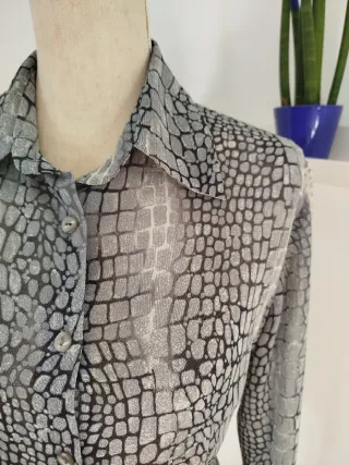 Camisa manga larga estampada