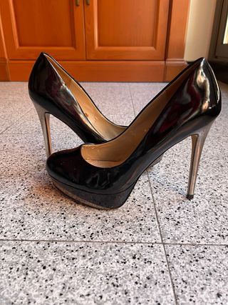 Tacones Zara Charol Talla 39