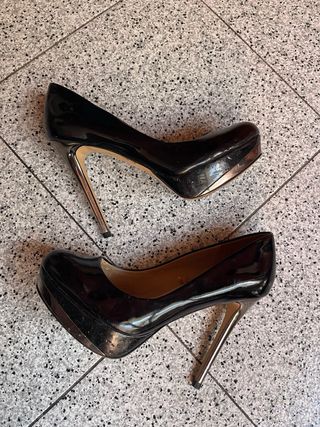 Tacones Zara Charol Talla 39