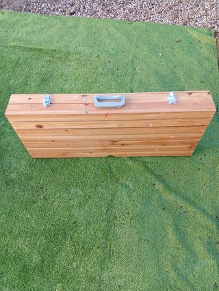 Mesa picnic madera plegable maleta
