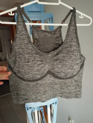 Sujetador deportivo Domyos gris