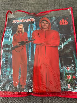 Disfraz Atracador Partilandia Talla M