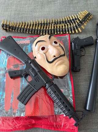 Disfraz Atracador Partilandia Talla M