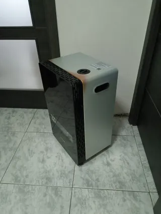 Estufa de gas Orbegozo hbf100 negra y plateada