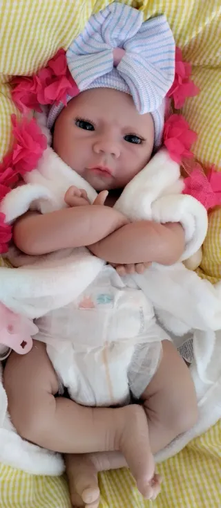 Bebé Reborn Silicona Completa 48cm