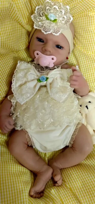 Bebé Reborn Silicona Completa 48cm