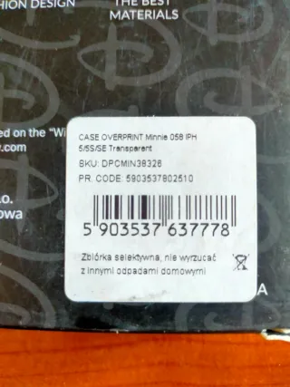 Funda móvil Minnie transparente IPHONE 5/5S/SE