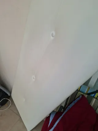 Cabecero Cama 90 Polipiel Blanco 160/55