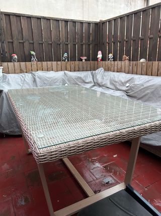 Set de muebles de jardín para 7 personas