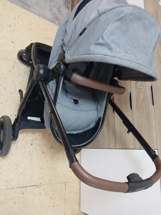 Carro de bebé gris 3 en 1