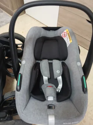 Carro de bebé gris 3 en 1