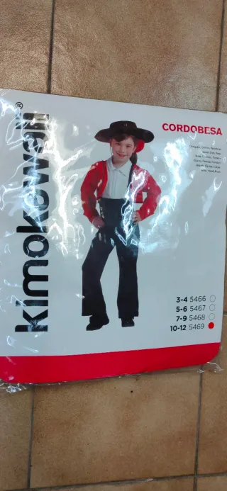 Disfraz Cordobesa Talla 10-12
