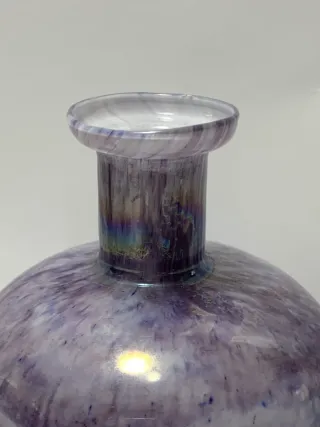 Vaso in Vetro Opaliscente Vintage XX Secolo