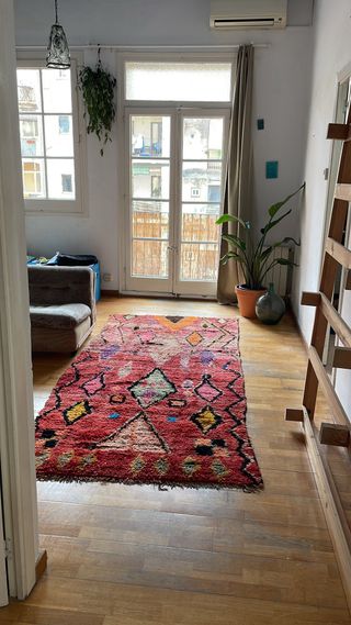 Alfombra Bereber Auténtica Grande Multicolor