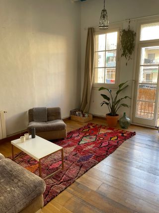 Alfombra Bereber Auténtica Grande Multicolor