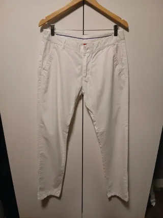 Pantalón hombre blanco
