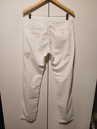Pantalón hombre blanco