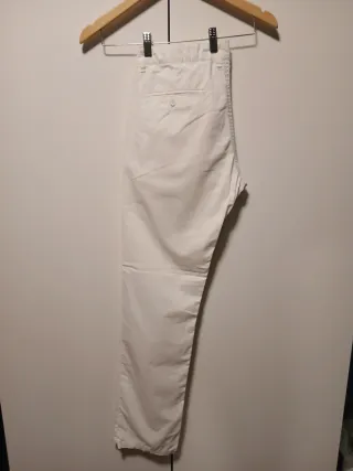 Pantalón hombre blanco