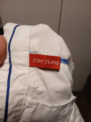 Pantalón hombre blanco