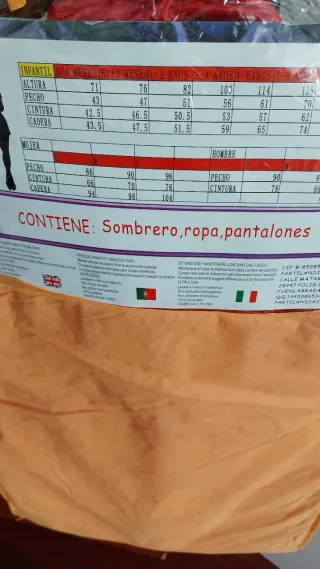 Disfraz Bombero Talla M