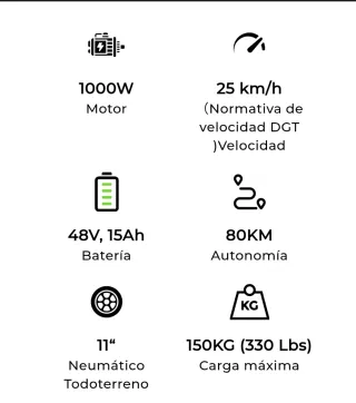 Patinete Eléctrico Isinwheel GT2
