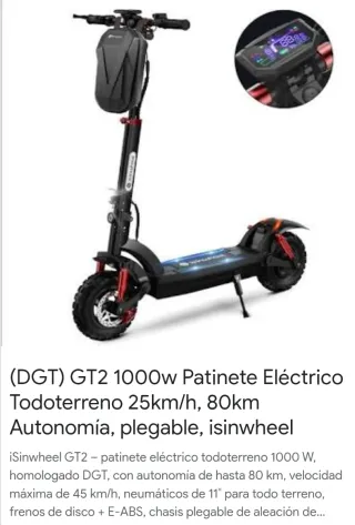 Patinete Eléctrico Isinwheel GT2
