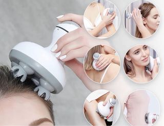 Masajeador eléctrico con base