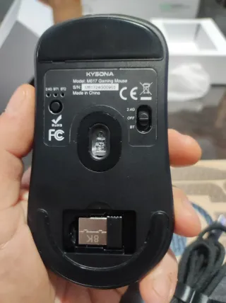 Ratón Kysona M617 Inalámbrico 8K Ultraligero