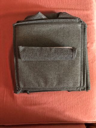 Organizzatore armadio tessuto grigio