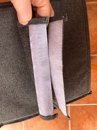 Organizzatore armadio tessuto grigio