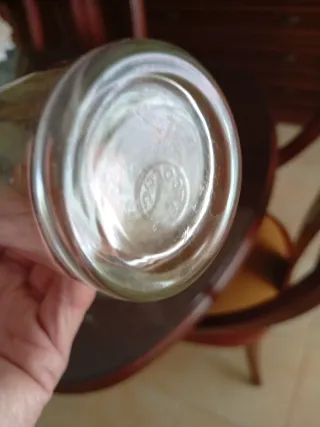 Lote jarra cristal y vasos altos cubata.