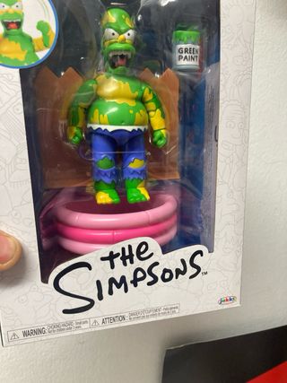 Figura Homer  Simpson Pintura Verde