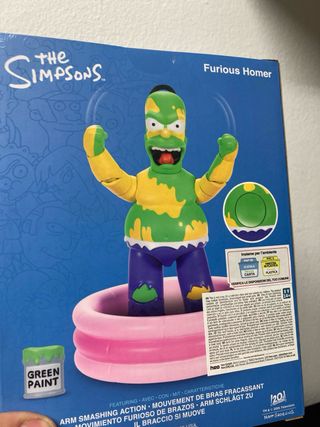 Figura Homer  Simpson Pintura Verde