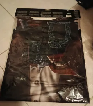 2 Camisetas Disfraz Pirata Hombre y Mujer