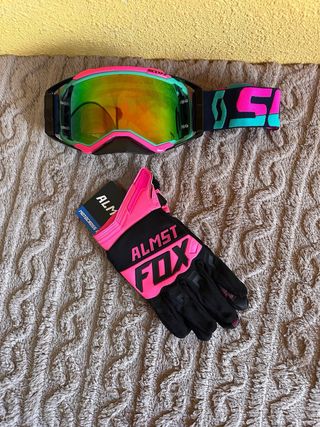 Gafas Motocross SCOOT y Guantes FOX