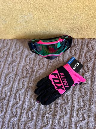 Gafas Motocross SCOOT y Guantes FOX